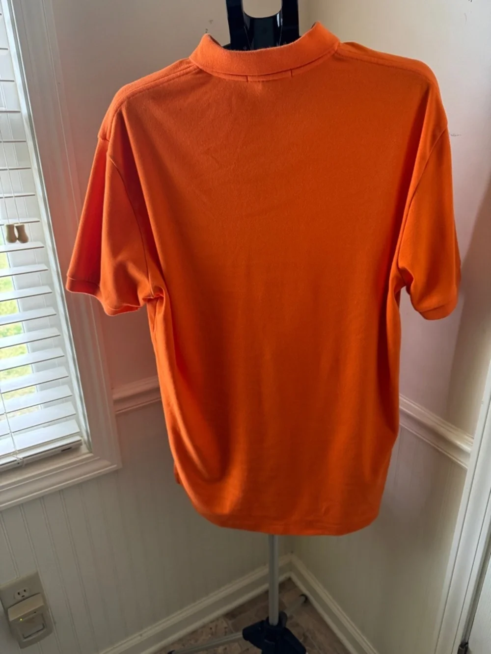 Ralph‎ Lauren Orange Polo with Navy Pony Embroidery Size Large